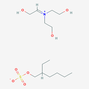 molecular formula C14H31NO7S B15178789 Tris(2-hydroxyethyl)ammonium 2-ethylhexyl sulphate CAS No. 78568-66-8