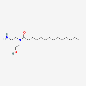 molecular formula C18H38N2O2 B15178815 N-(2-Aminoethyl)-N-(2-hydroxyethyl)myristamide CAS No. 65588-70-7