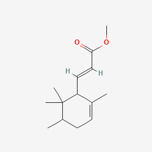 molecular formula C14H22O2 B15178843 Methyl 3-(2,5,6,6-tetramethyl-2-cyclohexen-1-yl)acrylate CAS No. 94201-06-6