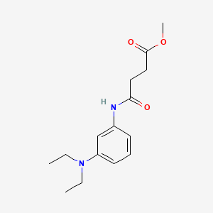 molecular formula C15H22N2O3 B15178846 Methyl 4-((3-(diethylamino)phenyl)amino)-4-oxobutyrate CAS No. 72010-74-3