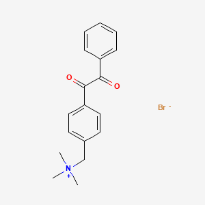 molecular formula C18H20BrNO2 B15178852 Trimethyl(p-(oxophenylacetyl)benzyl)ammonium bromide CAS No. 78697-23-1