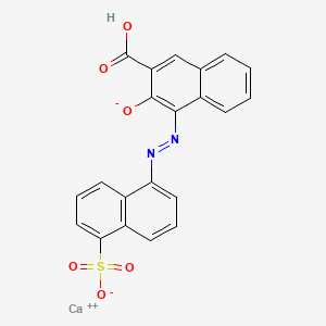 molecular formula C21H12CaN2O6S B15178867 Calcium 3-hydroxy-4-((5-sulphonato-1-naphthyl)azo)-2-naphthoate CAS No. 84051-93-4