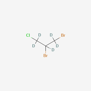 molecular formula C3H5Br2Cl B15178904 1,2-Dibromo-3-chloropropane-1,1,2,3,3-d5 CAS No. 112805-76-2
