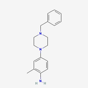 molecular formula C18H23N3 B1517891 4-(4-benzylpiperazin-1-yl)-2-methylaniline CAS No. 864932-62-7
