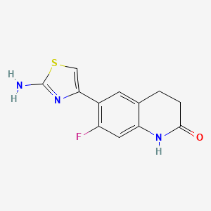 6-(2-Amino-1,3-thiazol-4-yl)-7-fluoro-1,2,3,4-tetrahydroquinolin-2-one