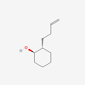 molecular formula C10H18O B15178956 Cyclohexanol, 2-(3-butenyl)-, trans- CAS No. 3392-93-6