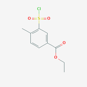 Ethyl 3-(chlorosulfonyl)-4-methylbenzoate
