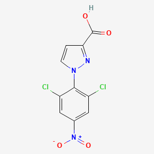 1-(2,6-dichloro-4-nitrophenyl)-1H-pyrazole-3-carboxylic acid