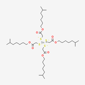 molecular formula C40H76O8S4Sn B15178990 Tin(4+) 2-(isooctyloxy)-2-oxoethane-1-thiolate CAS No. 54235-66-4