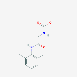 molecular formula C15H22N2O3 B151790 tert-butyl N-[2-(2,6-dimethylanilino)-2-oxoethyl]carbamate CAS No. 153407-40-0