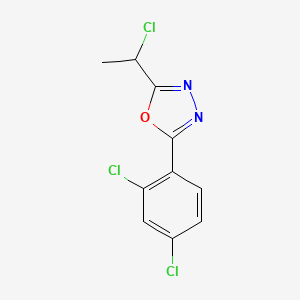 2-(1-Chloroethyl)-5-(2,4-dichlorophenyl)-1,3,4-oxadiazole
