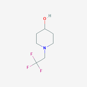 molecular formula C7H12F3NO B1517905 1-(2,2,2-Trifluoroethyl)piperidin-4-ol CAS No. 90633-29-7