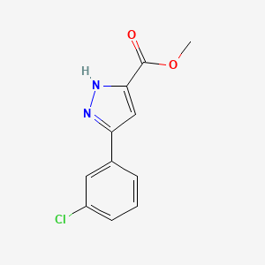 methyl 3-(3-chlorophenyl)-1H-pyrazole-5-carboxylate