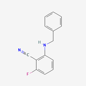 molecular formula C14H11FN2 B1517909 2-(Benzylamino)-6-fluorobenzonitrile CAS No. 1155987-86-2