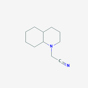 molecular formula C11H18N2 B1517913 2-(Decahydroquinolin-1-yl)acetonitrile CAS No. 1215956-88-9
