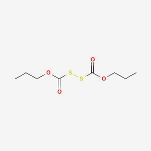 molecular formula C8H14O4S2 B15179144 Thioperoxydicarbonic acid, dipropyl ester CAS No. 3750-28-5