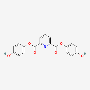 molecular formula C19H13NO6 B15179190 Bis(4-hydroxyphenyl) pyridine-2,6-dicarboxylate CAS No. 83346-76-3
