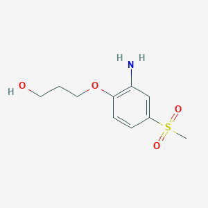 3-(2-Amino-4-methanesulfonylphenoxy)propan-1-ol