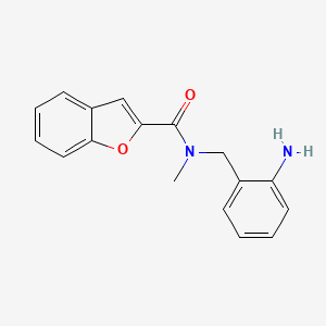 molecular formula C17H16N2O2 B1517924 N-[(2-aminophenyl)methyl]-N-methyl-1-benzofuran-2-carboxamide CAS No. 1153887-12-7