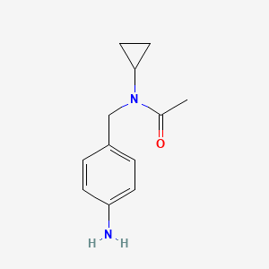 N-[(4-aminophenyl)methyl]-N-cyclopropylacetamide