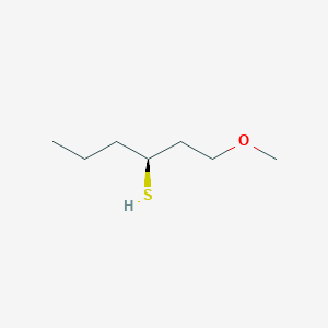 molecular formula C7H16OS B15179289 1-Methoxyhexane-3-thiol, (S)- CAS No. 449174-42-9