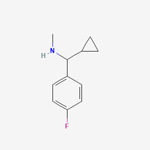 molecular formula C11H14FN B1517929 环丙基（4-氟苯基）甲基（甲基）胺 CAS No. 1156258-34-2