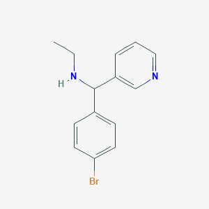 molecular formula C14H15BrN2 B1517930 [(4-Bromophenyl)(pyridin-3-yl)methyl](ethyl)amine CAS No. 1153742-21-2