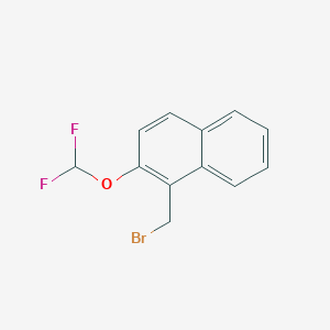 molecular formula C12H9BrF2O B1517931 1-(Bromomethyl)-2-(difluoromethoxy)naphthalene CAS No. 834885-13-1