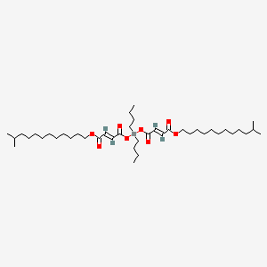 molecular formula C42H76O8Sn B15179346 Diisotridecyl 4,4'-((dibutylstannylene)bis(oxy))bis(4-oxobut-2-enoate) CAS No. 84788-17-0