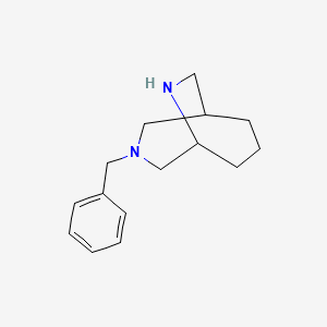 molecular formula C15H22N2 B1517935 3-苄基-3,9-二氮杂双环[3.3.2]癸烷 CAS No. 1049874-66-9