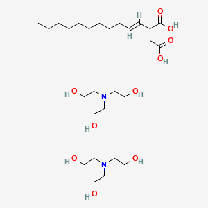 molecular formula C16H28O4.2C6H15NO3<br>C28H58N2O10 B15179371 Einecs 305-663-2 CAS No. 94944-85-1