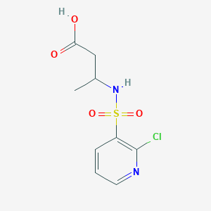 3-(2-Chloropyridine-3-sulfonamido)butanoic acid
