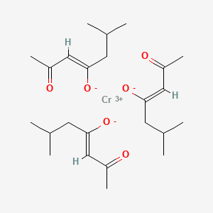 molecular formula C24H39CrO6 B15179493 Tris(6-methylheptane-2,4-dionato-O,O')chromium CAS No. 94276-95-6