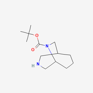 molecular formula C13H24N2O2 B1517952 Tert-butyl 3,9-diazabicyclo[3.3.2]decane-9-carboxylate CAS No. 1050890-68-0