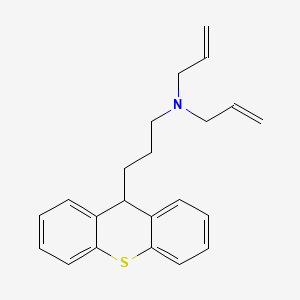 molecular formula C22H25NS B15179546 Thioxanthene-9-propylamine, N,N-diallyl- CAS No. 102556-66-1