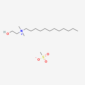 molecular formula C17H39NO4S B15179595 Dodecyl(2-hydroxyethyl)dimethylammonium methanesulphonate CAS No. 84753-05-9
