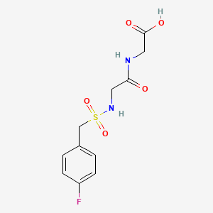 2-{2-[(4-Fluorophenyl)methanesulfonamido]acetamido}acetic acid