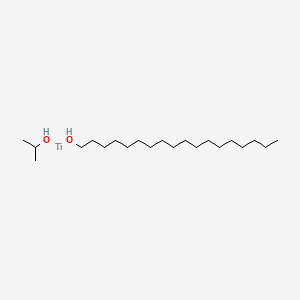 molecular formula C21H46O2Ti B15179698 Octadecan-1-ol;propan-2-ol;titanium 