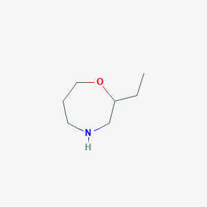 molecular formula C7H15NO B1517971 2-Ethyl-1,4-oxazepane CAS No. 1155166-41-8