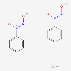molecular formula C12H12CuN4O4+2 B15179729 Bis(cupferronato)copper CAS No. 15613-15-7