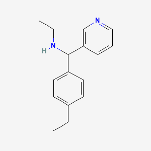 Ethyl[(4-ethylphenyl)(pyridin-3-yl)methyl]amine