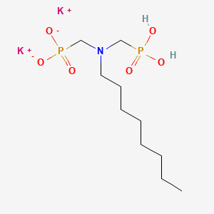 molecular formula C10H23K2NO6P2 B15179747 Dipotassium dihydrogen ((octylimino)bis(methylene))bisphosphonate CAS No. 94230-72-5