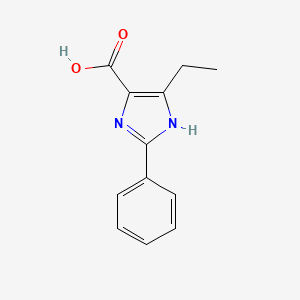 molecular formula C12H12N2O2 B1517980 5-ethyl-2-phenyl-1H-imidazole-4-carboxylic acid CAS No. 1156729-69-9