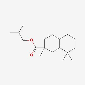 molecular formula C18H30O2 B15179842 Isobutyl 1,2,3,4,5,6,7,8-octahydro-2,8,8-trimethyl-2-naphthoate CAS No. 94201-68-0