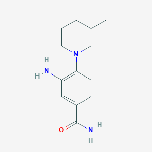 molecular formula C13H19N3O B1517985 3-Amino-4-(3-methyl-1-piperidinyl)benzamide CAS No. 915920-42-2