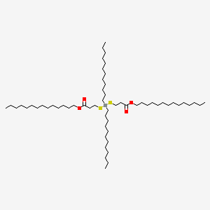 molecular formula C58H116O4S2Sn B15179853 Tetradecyl 5,5-didodecyl-9-oxo-10-oxa-4,6-dithia-5-stannatetracosanoate CAS No. 83898-50-4