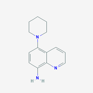 molecular formula C14H17N3 B1517986 5-(Piperidin-1-yl)quinolin-8-amine CAS No. 1152988-09-4