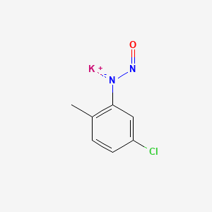 molecular formula C7H6ClKN2O B15179861 Potassium 5-chloro-2-methylphenyl-N-nitrosoamide CAS No. 85631-94-3