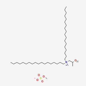molecular formula C41H87NO5S B15179879 (2-Hydroxypropyl)methyldi(octadecyl)ammonium methyl sulphate CAS No. 93762-20-0