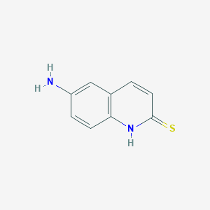 molecular formula C9H8N2S B1517988 6-Aminoquinoline-2-thiol CAS No. 1154583-22-8